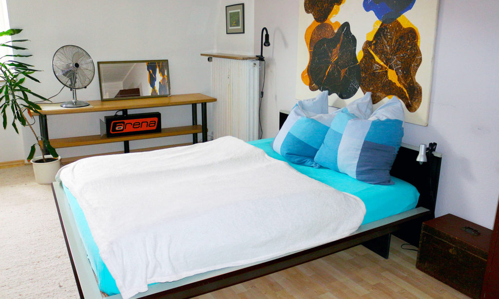 Doppelbett im Little 4 - Suite #1